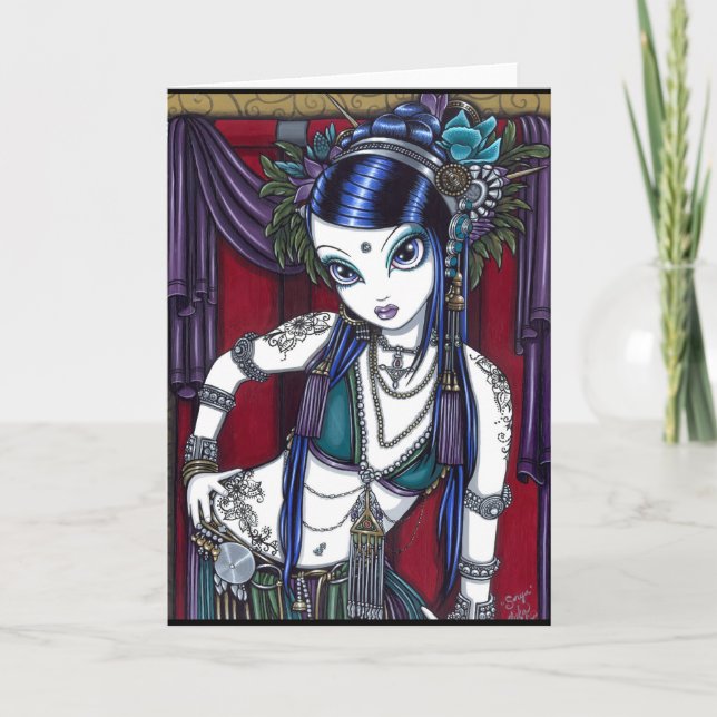 Cartão "Sonya" Tribal Fusion Belly Dancer Card (Frente)
