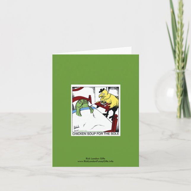 Cartão Sopa De Frango 4 O Bloco De Cartoon Notecard (Frente)