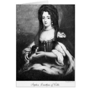 Cartão Sophia Dorothea de Celle
