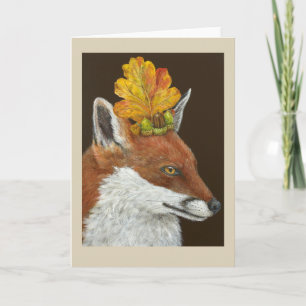 Cartão Sophia the fox greeting card