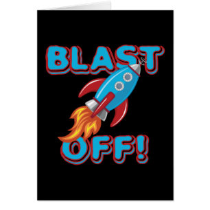 Cartão Sopre fora o navio de Rocket