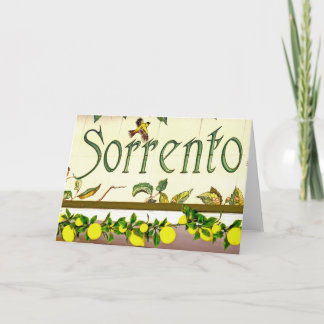 Cartão Sorrento, Itália, Sinal