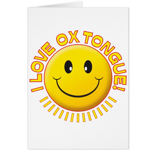Cartão Sorriso da língua do boi (Frente)