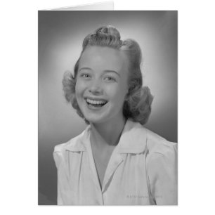 Cartão Sorriso da mulher