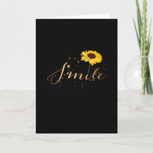 Cartão Sorriso de girassol