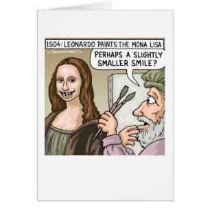 Cartão Sorriso de Mona Lisa