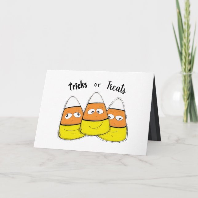 Cartão Sorriso Halloween Corn Candy (Frente)