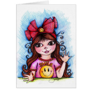 Cartão SORRISOS da luz do sol!