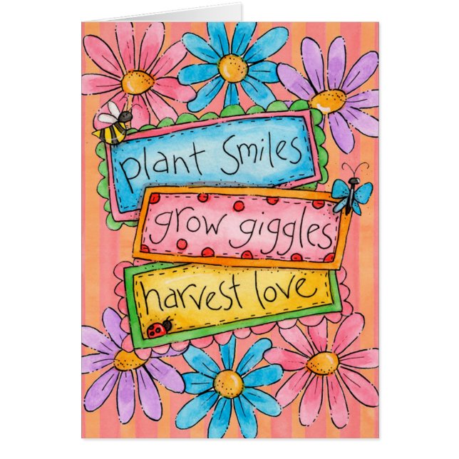Cartão Sorrisos da planta (Frente)