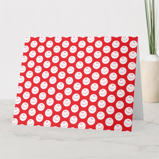 Cartão Sorrisos de todos nós, etc BIG Greeting Card - SRF (Frente)