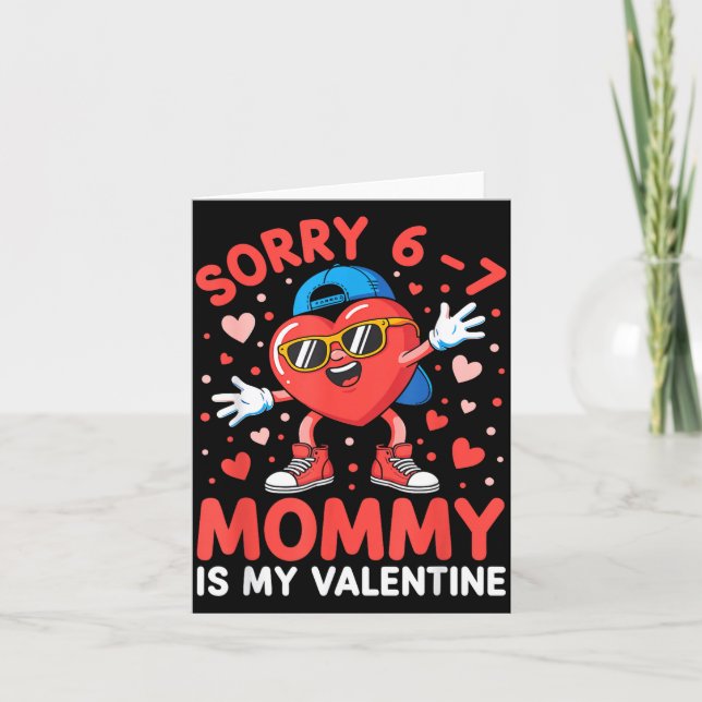 Cartão Sorry 67 Mommy Is My Valentine Six Seven Meme Kids (Frente)