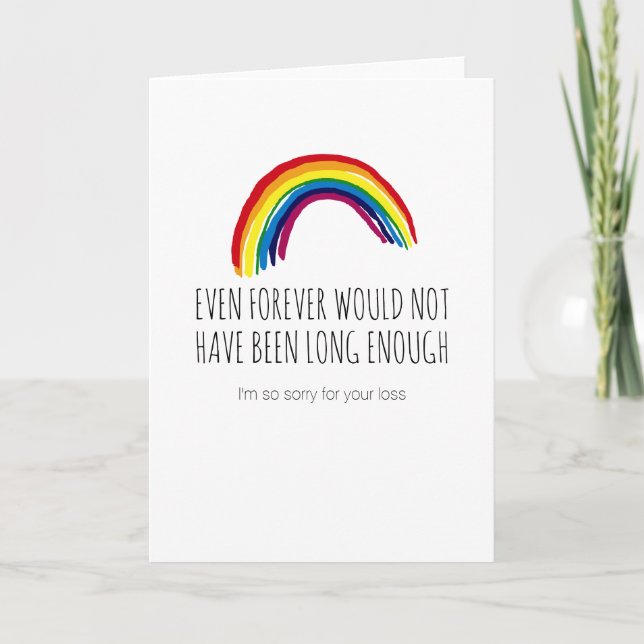 Cartão Sorry for your Loss | Pet Sympathy (Frente)