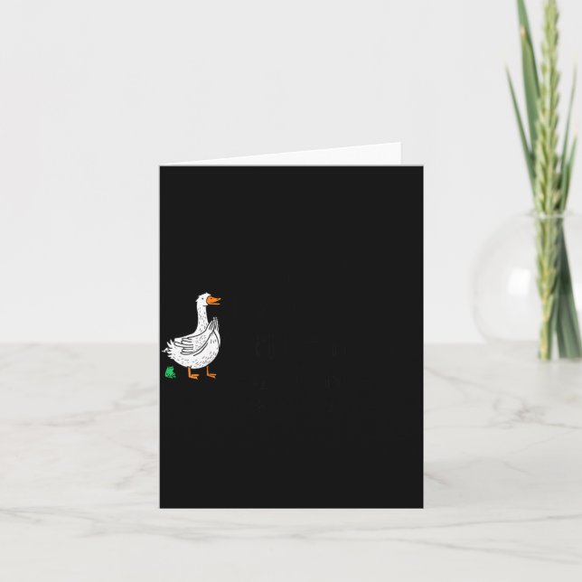 Cartão Sorry I'm Late Funny Goose Christian Bible Verse F (Frente)