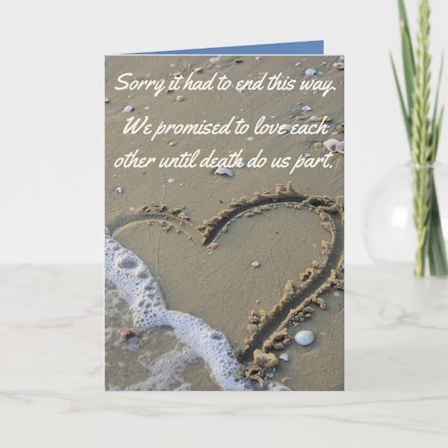 Cartão Sorry It Had To End This Way Funny Breakup Card (Frente)