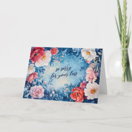 Cartão SORTE DE Quadro Floral PARA PERDER CONdolências PE