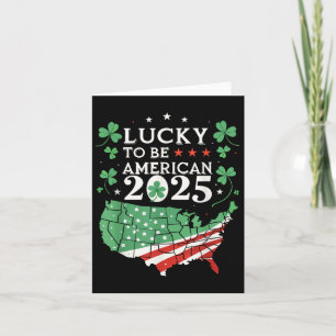 Cartão Sorte de ser americana 2025 - Rua americana.