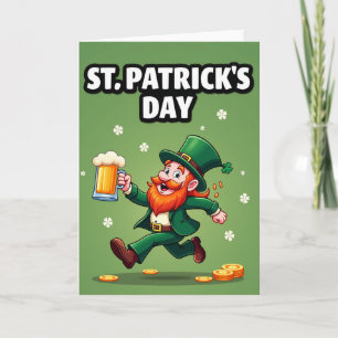 Cartão Sorte dos Irlandeses Carta do Dia de São Patrício