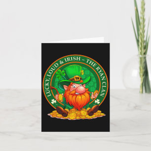 Cartão Sortudo, Alto e Irlandês – O Clã Ryan St Patrick