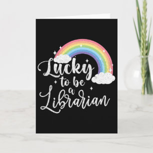 Cartão Sortudo Por Ser Um Bibliotecário - Dia de São Patr