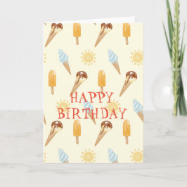 Cartão Sorvete de Verão