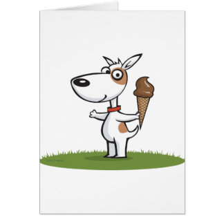 Cartão Sorvete do cão