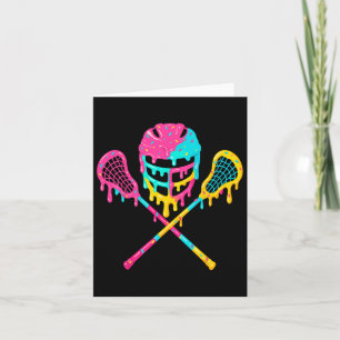Cartão Sorvete do capacete Lacrosse Drip Lax