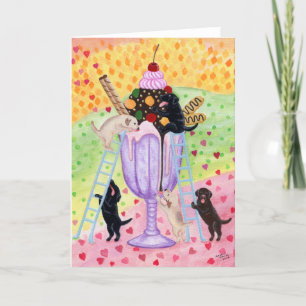 Cartão Sorvete Labradores