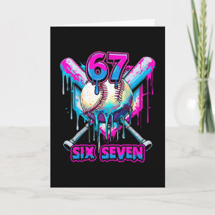 Cartão Sorvete Six Seven Drip Gíria Geração Alpha Tendênc