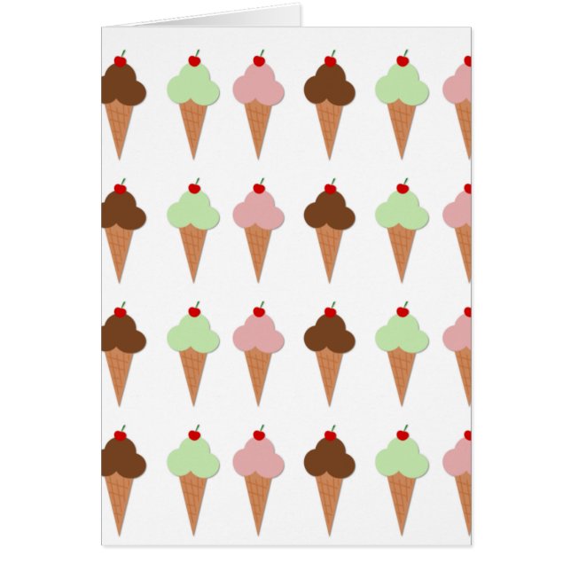 Cartão Sorvete Trio (Frente)