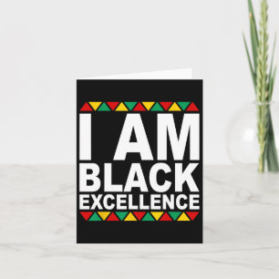 Cartão Sou a Excelência negra História negra Mês Melanina