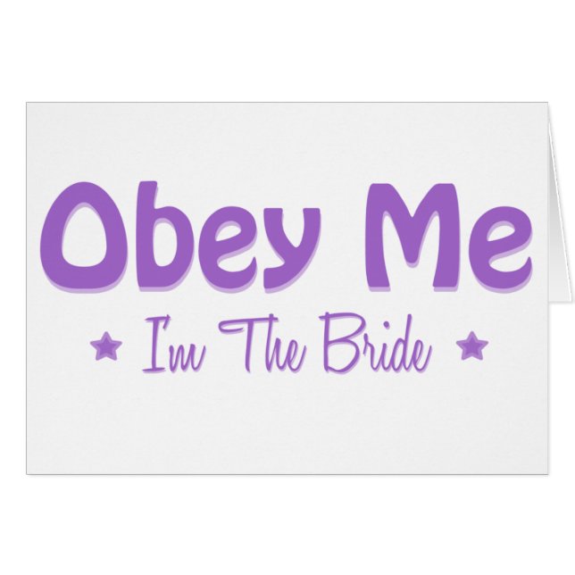 Cartão Sou a noiva! (Frente Horizontal)