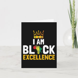 Cartão Sou Black Excellence Black History Month Gift