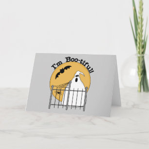 Cartão Sou Boo-Linda t-shirts e presentes de Halloween