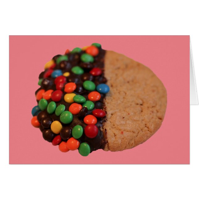 Cartão Sou doce em você Cookie picado de chocolate (Frente Horizontal)