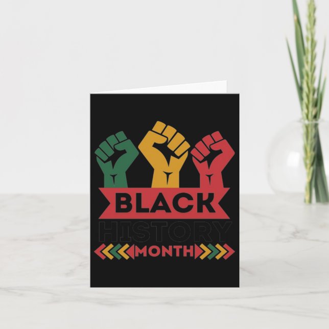 Cartão Sou História Negra (Frente)