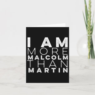 Cartão Sou Mais Malcolm Do Que Martin Resiste Vintage.
