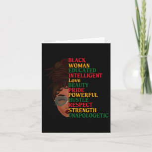 Cartão Sou Negra História Negra Mês Educada Blac