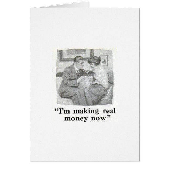 Cartão Sou o Fazer de dinheiro real agora (Frente)