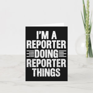Cartão Sou Repórter Fazendo Reporter Coisas Engraçadas Jo