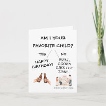 Sou seu filho favorito? Pai engraçado no aniversár