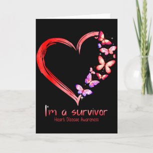 Cartão Sou um Coração de Sobrevivente Mês de Conscientiza