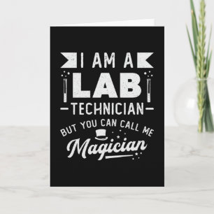 Cartão Sou Um Laboratório Técnico De Ciências Tecnológica
