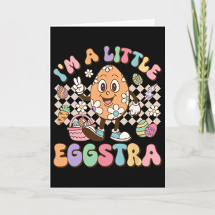 Cartão Sou Um Pouco Eggstra Divertido Ovos Extras Criança