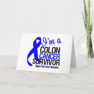 Cartão Sou um Sobrevivente de câncer Colon