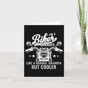 Cartão Sou Um Vovô Biker Como Um Vovô Normal Mas Coo