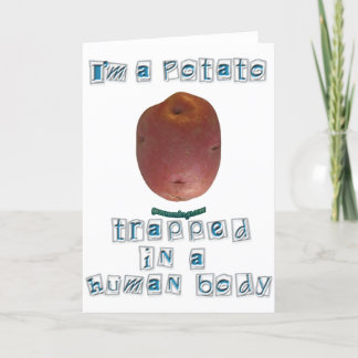 Cartão Sou uma Batata