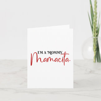 Cartão Sou uma mamãe Mamacita Citações engraçadas inspira