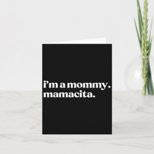 Cartão Sou uma mamãe Mamacita espanhola engraçada avó