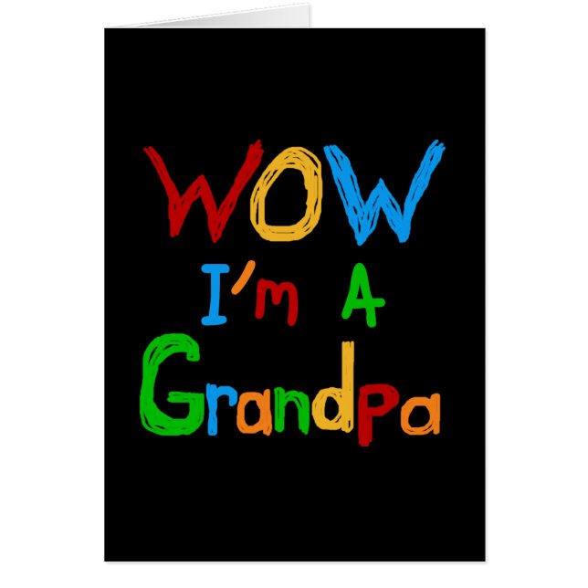 Cartão Sou vovô T-shirts e presentes (Frente)