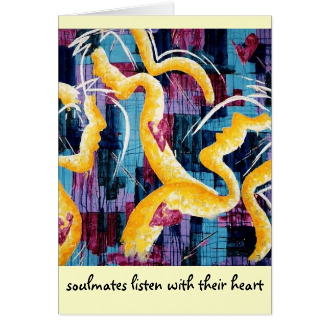 Cartão "soulmates" - Augustine das belas artes (Frente)